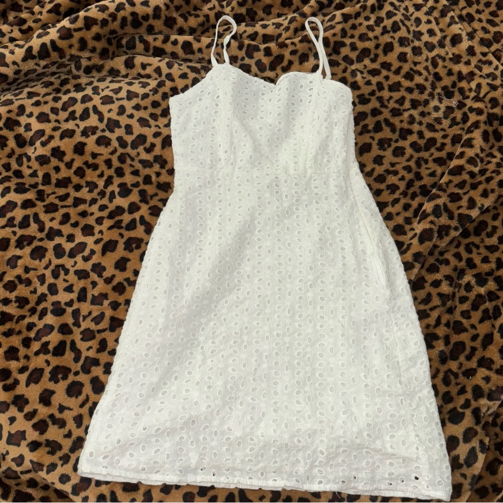 White Mini Cute Dress